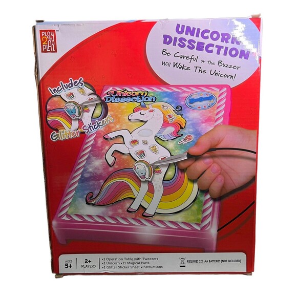 Unicorn Board Game New w/Operation Table, Unicorn, Magical Prts, Glitter Sticker - Picture 3 of 7